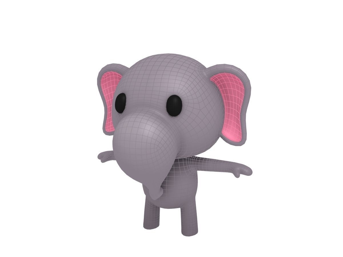 Little Elephant 3D model_8
