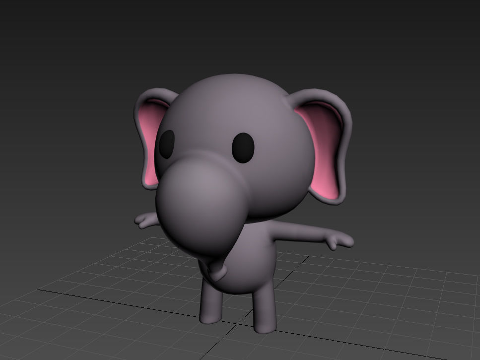 Little Elephant 3D model_9