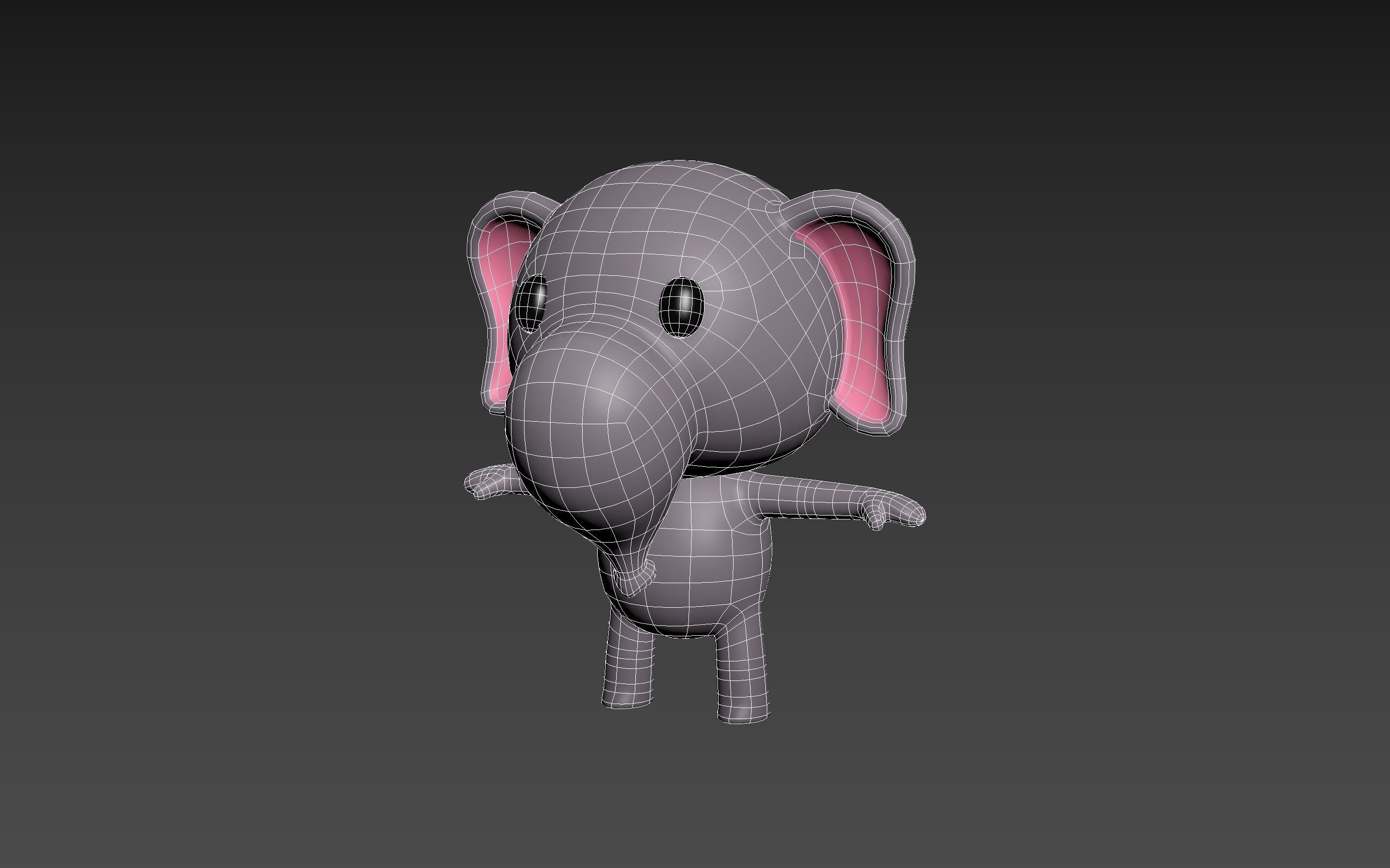 Little Elephant 3D model_17