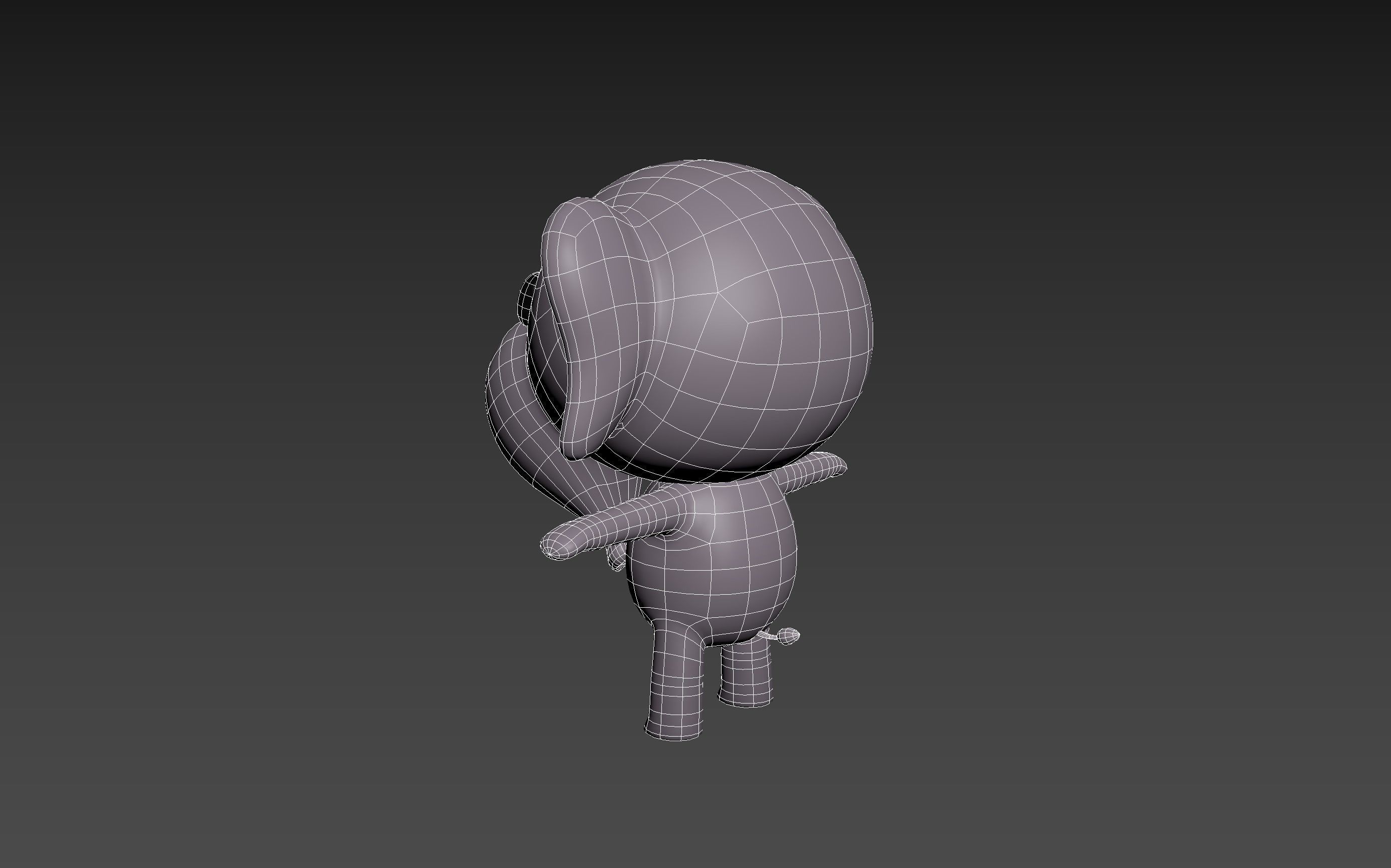 Little Elephant 3D model_23
