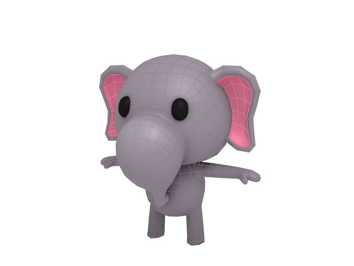 Little Elephant 3D model_7