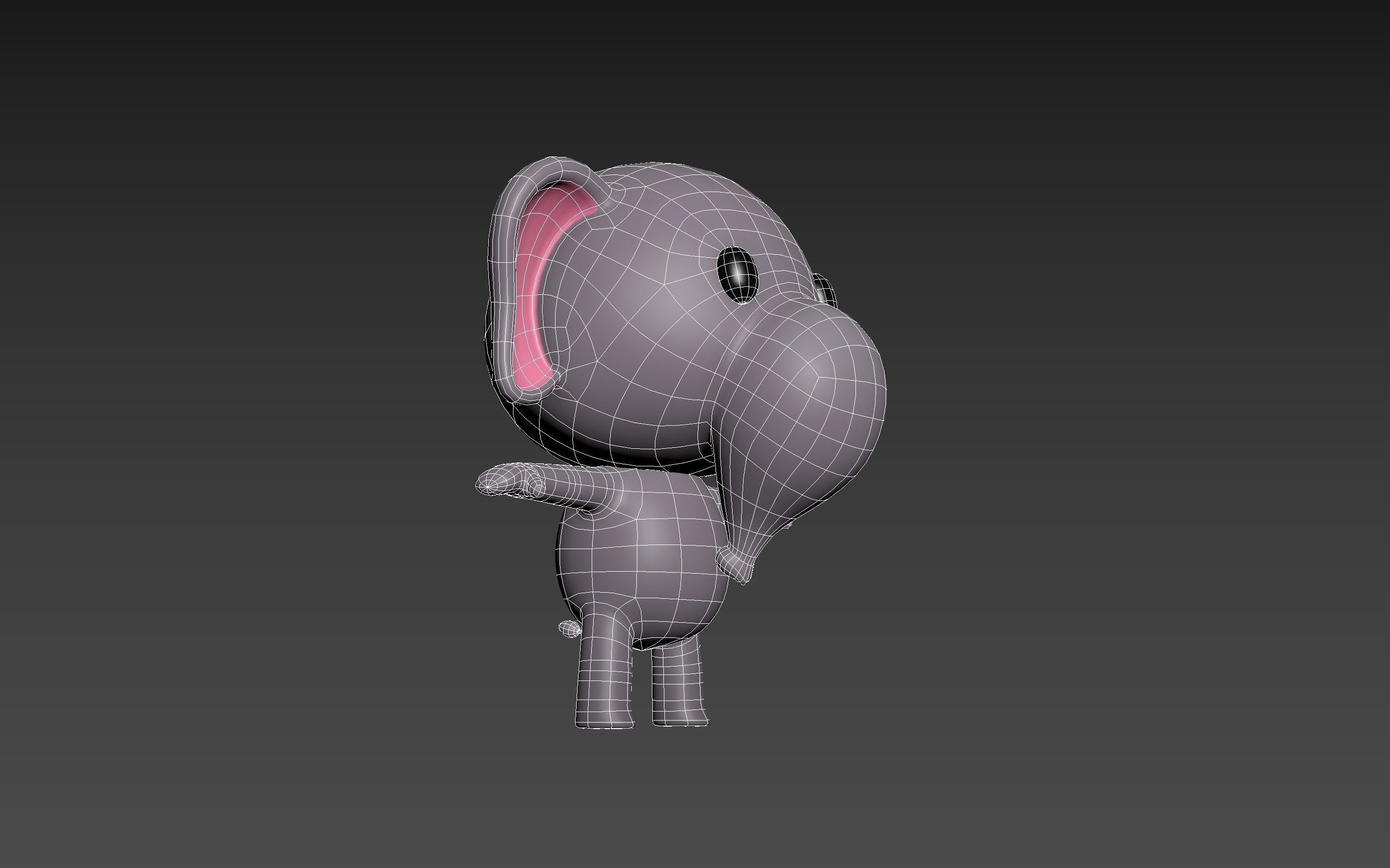 Little Elephant 3D model_20