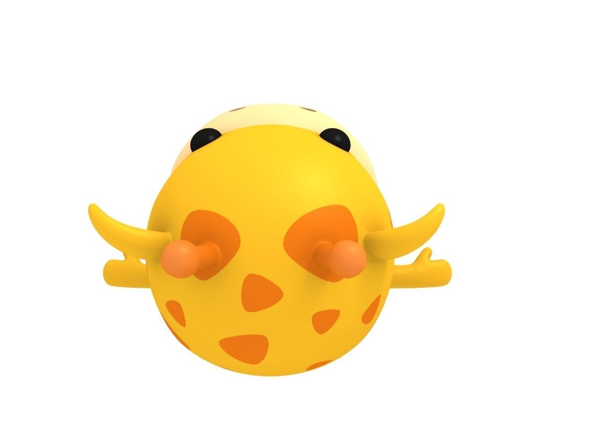 Little Giraffe 3D model_6