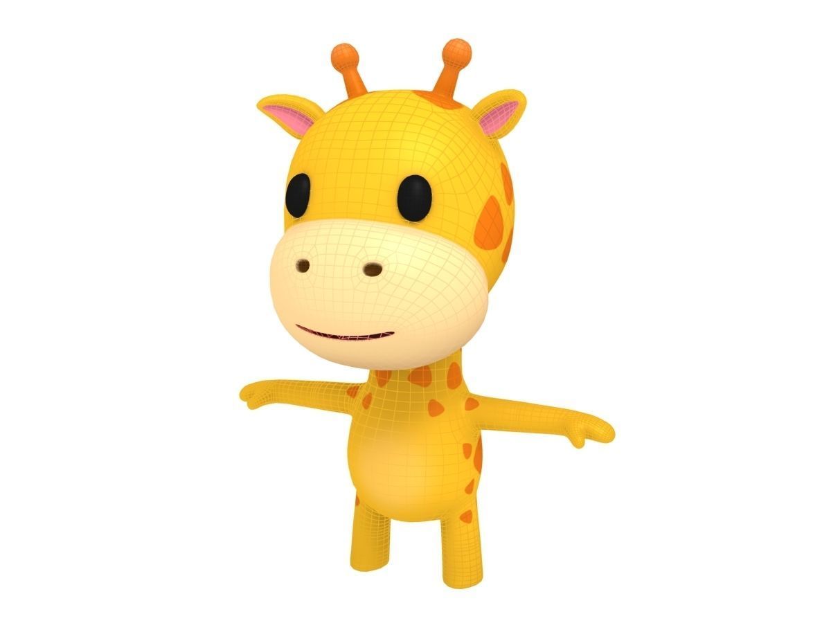 Little Giraffe 3D model_8