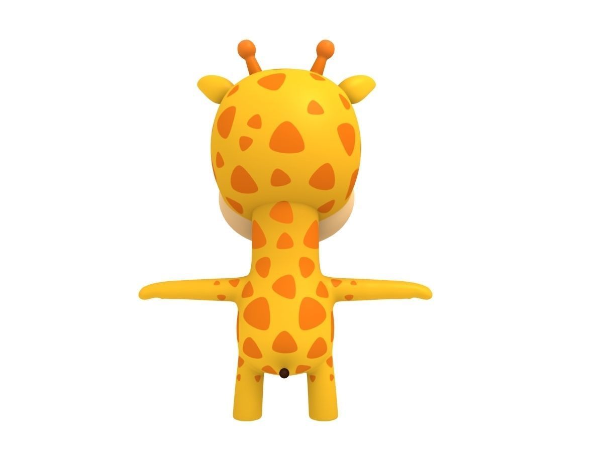 Little Giraffe 3D model_5