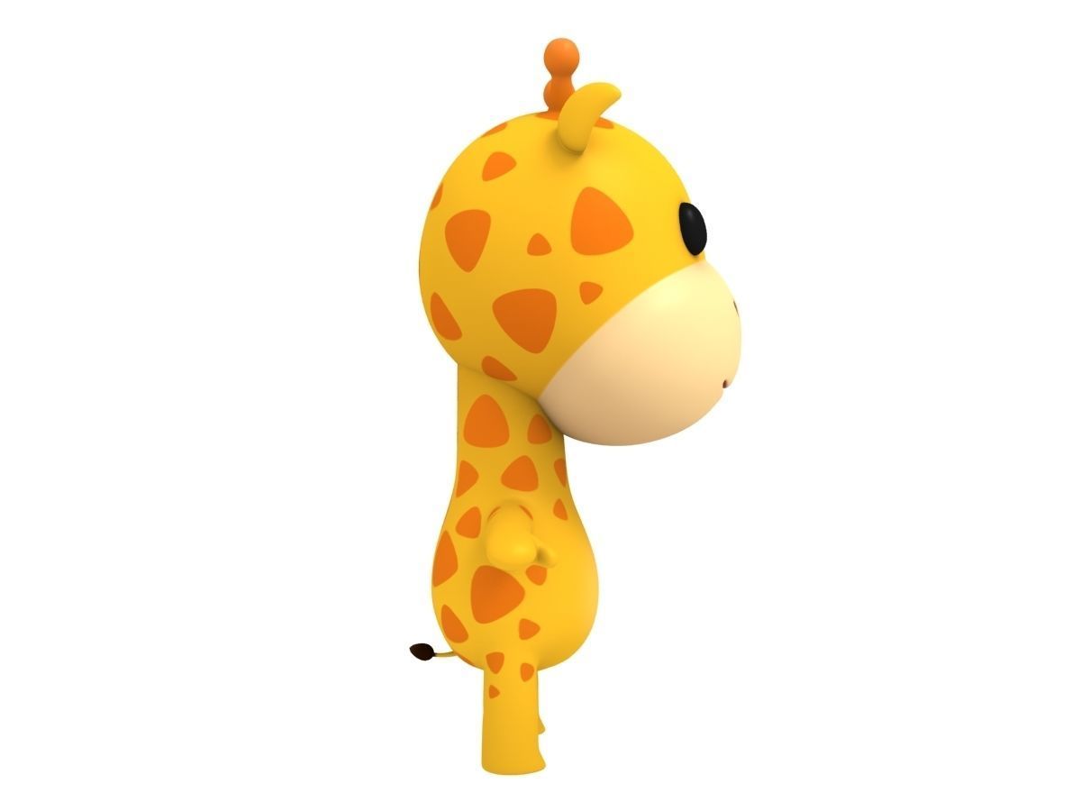 Little Giraffe 3D model_4