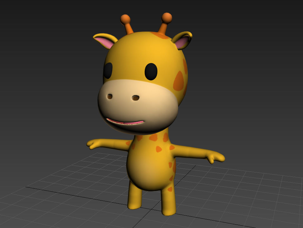 Little Giraffe 3D model_9