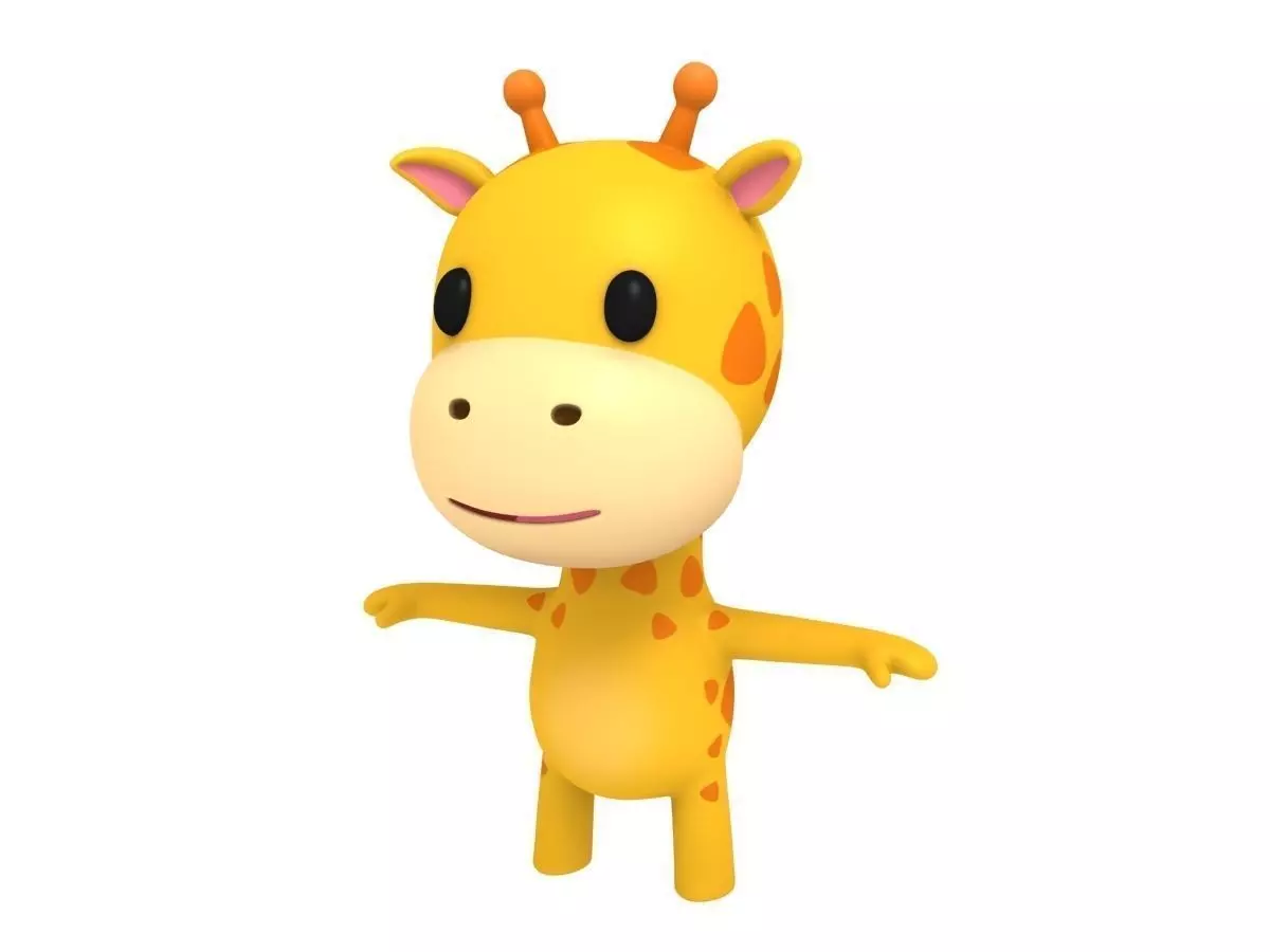Little Giraffe 3D model_0