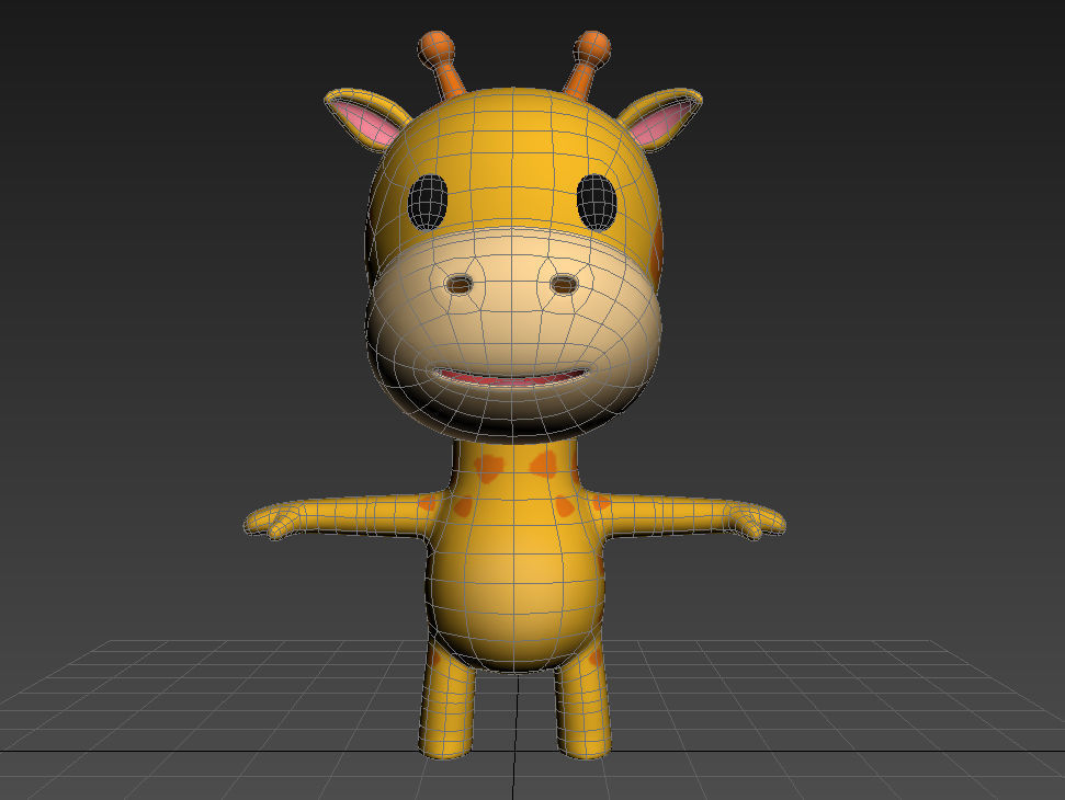 Little Giraffe 3D model_12