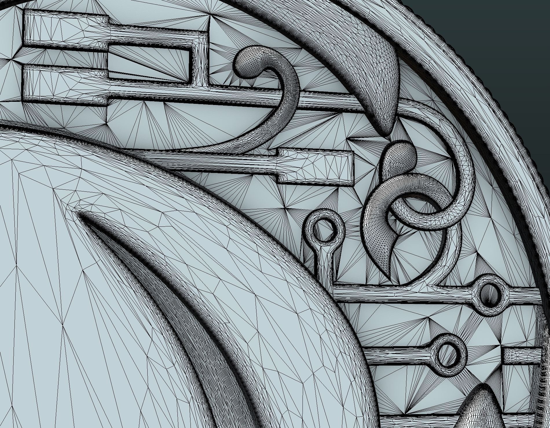 Peercoin gold coin 3D print model_23