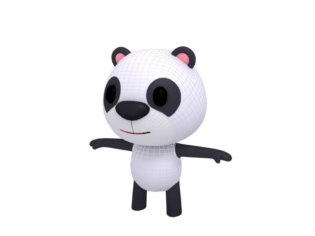Little Panda 3D model_8