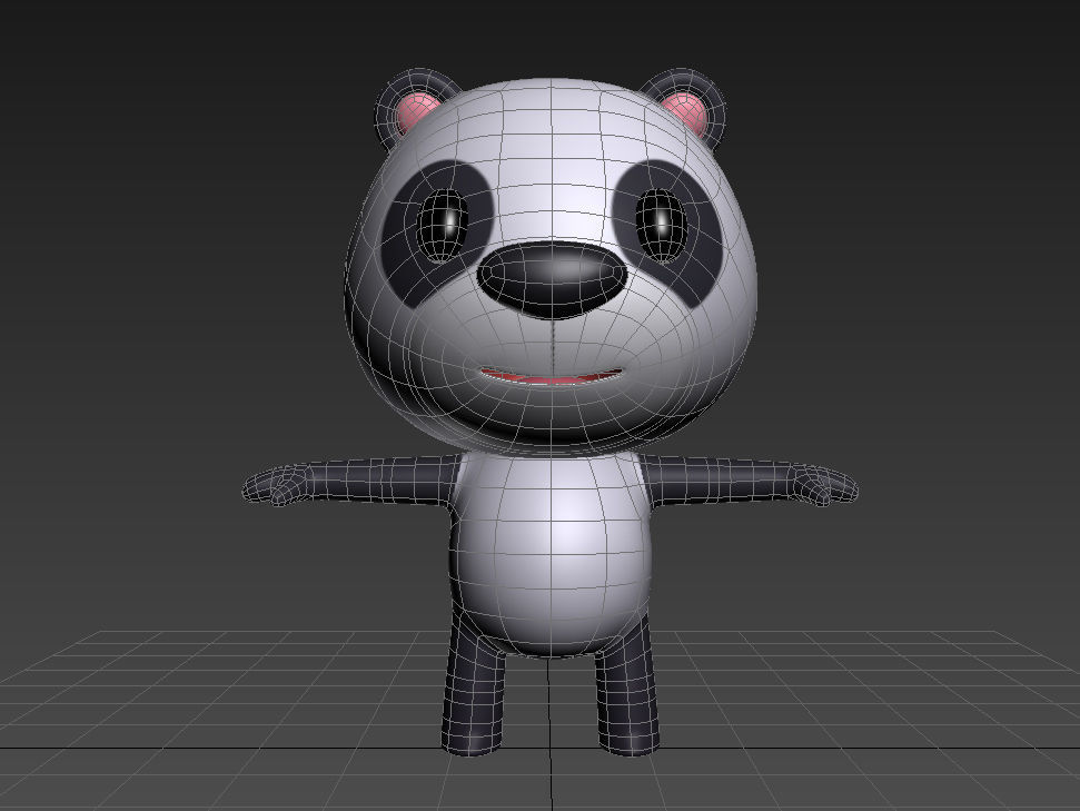 Little Panda 3D model_12