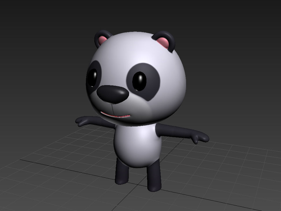 Little Panda 3D model_9