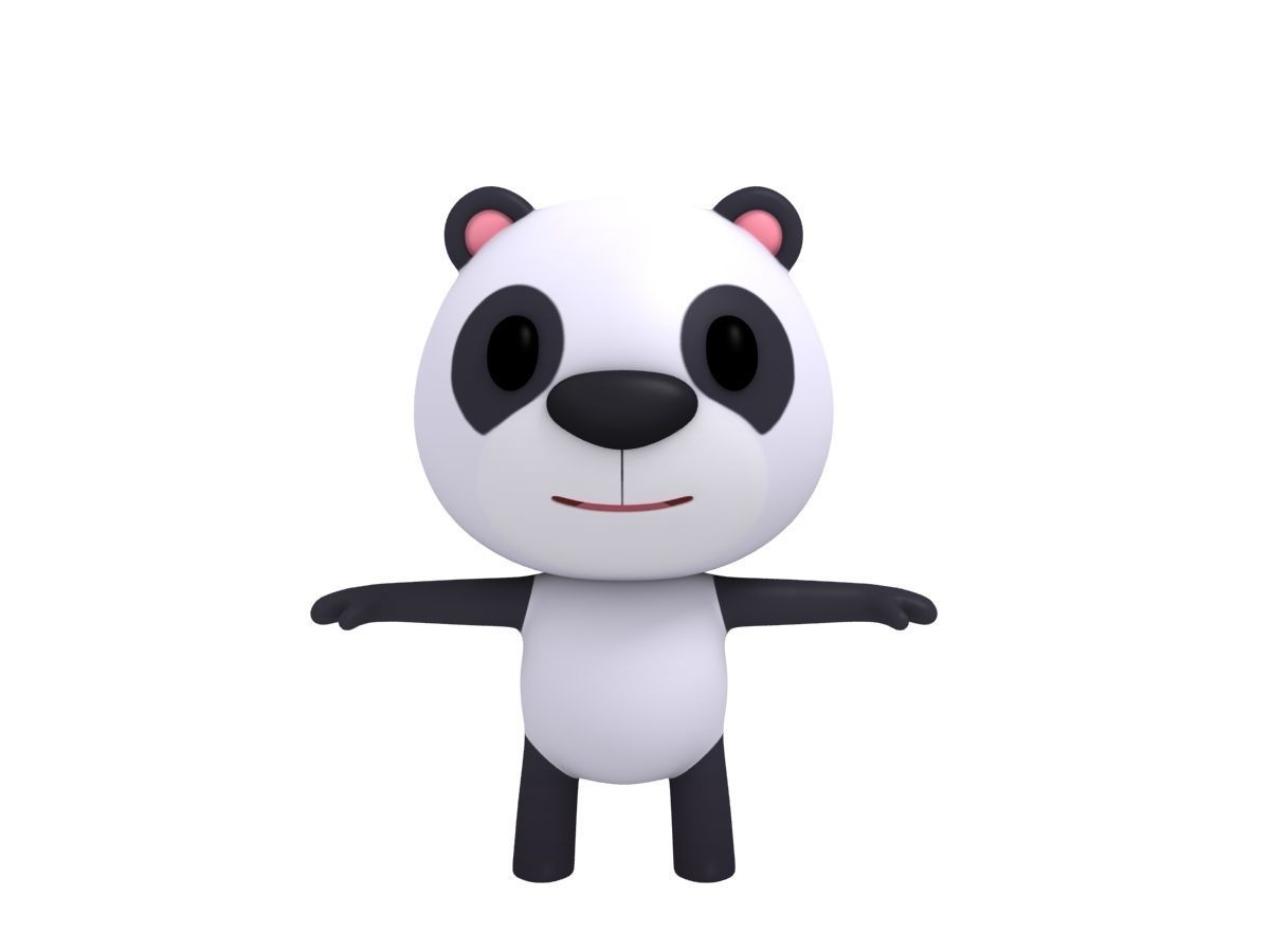 Little Panda 3D model_2