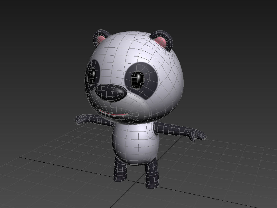 Little Panda 3D model_10