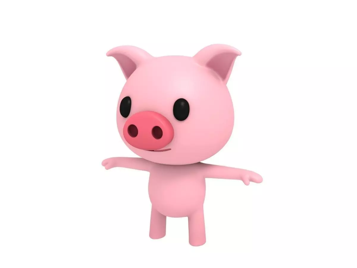 Little Pig 3D model_0