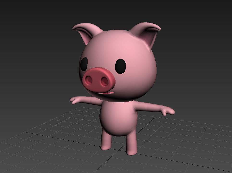 Little Pig 3D model_9