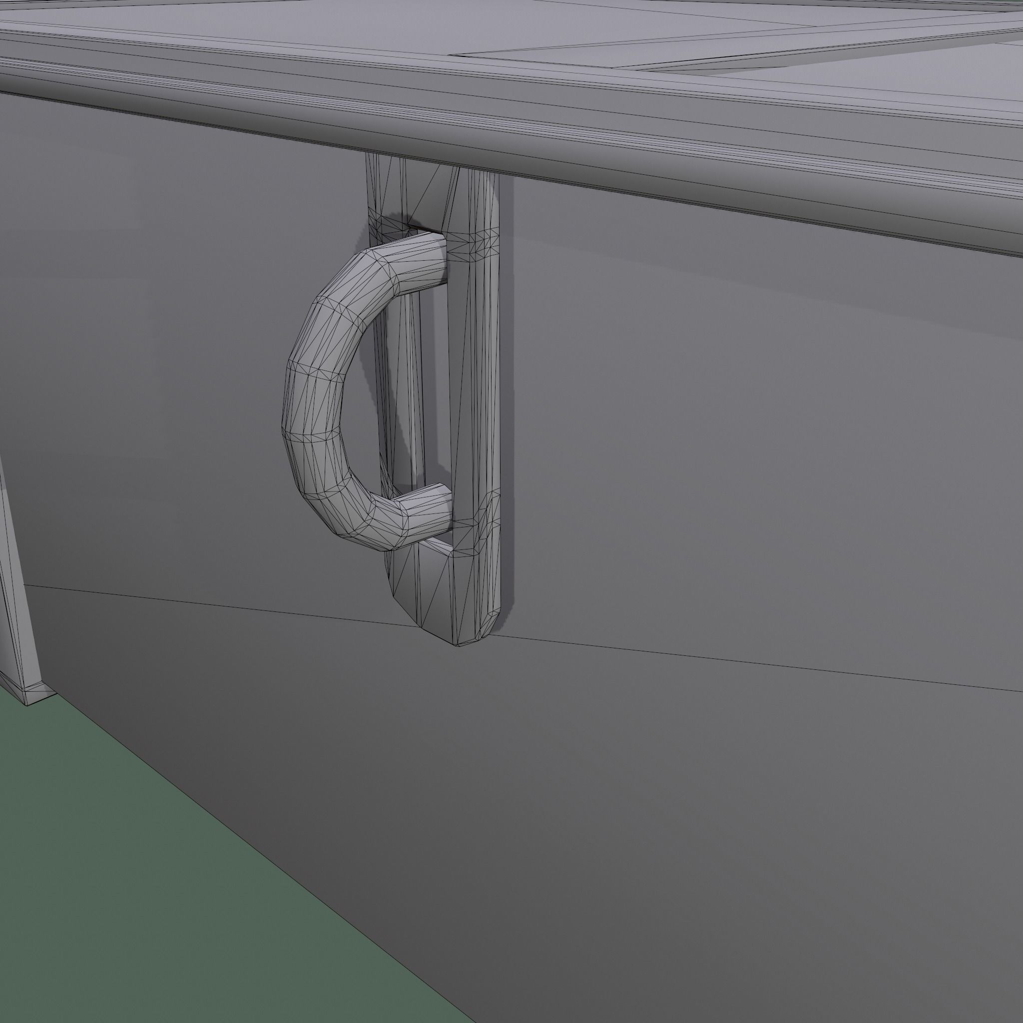  Old Wooden Chest Low-poly 3D model_21