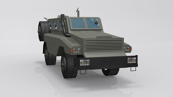 REVA 4X4 MKII Low-poly 3D model