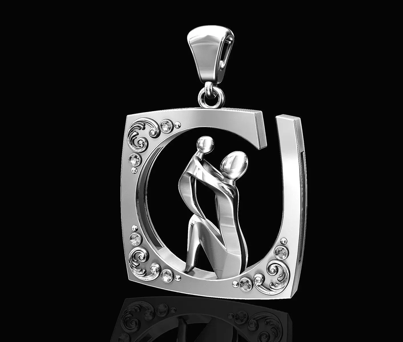 Mother Day pendant 3D print model