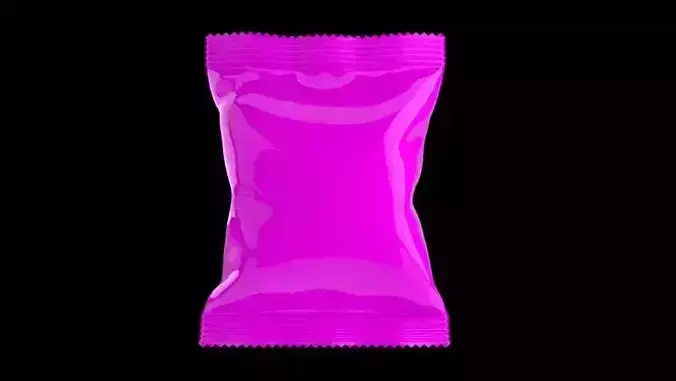 Packet Product render Biscuit packet 3D model