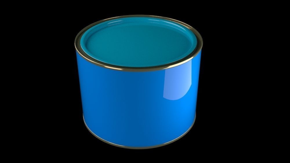 Tin pack Product render Biscuit packet 3D model 3D model_2