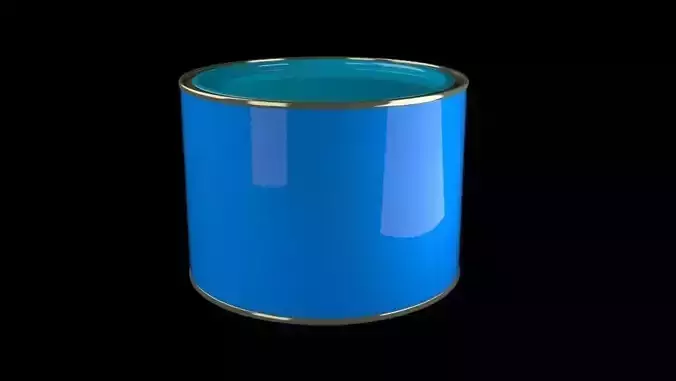 Tin pack Product render Biscuit packet 3D model 3D model