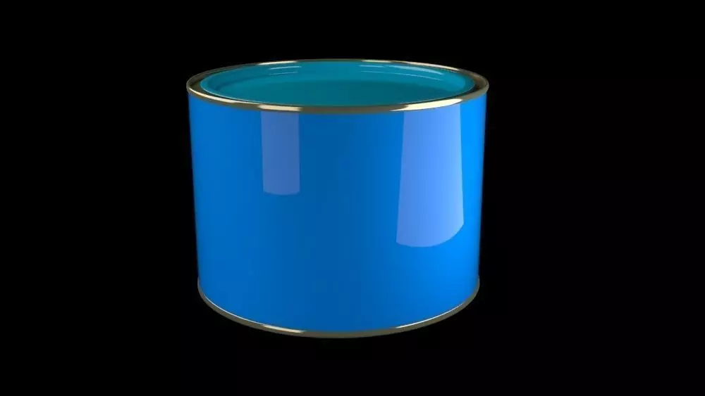 Tin pack Product render Biscuit packet 3D model 3D model_0