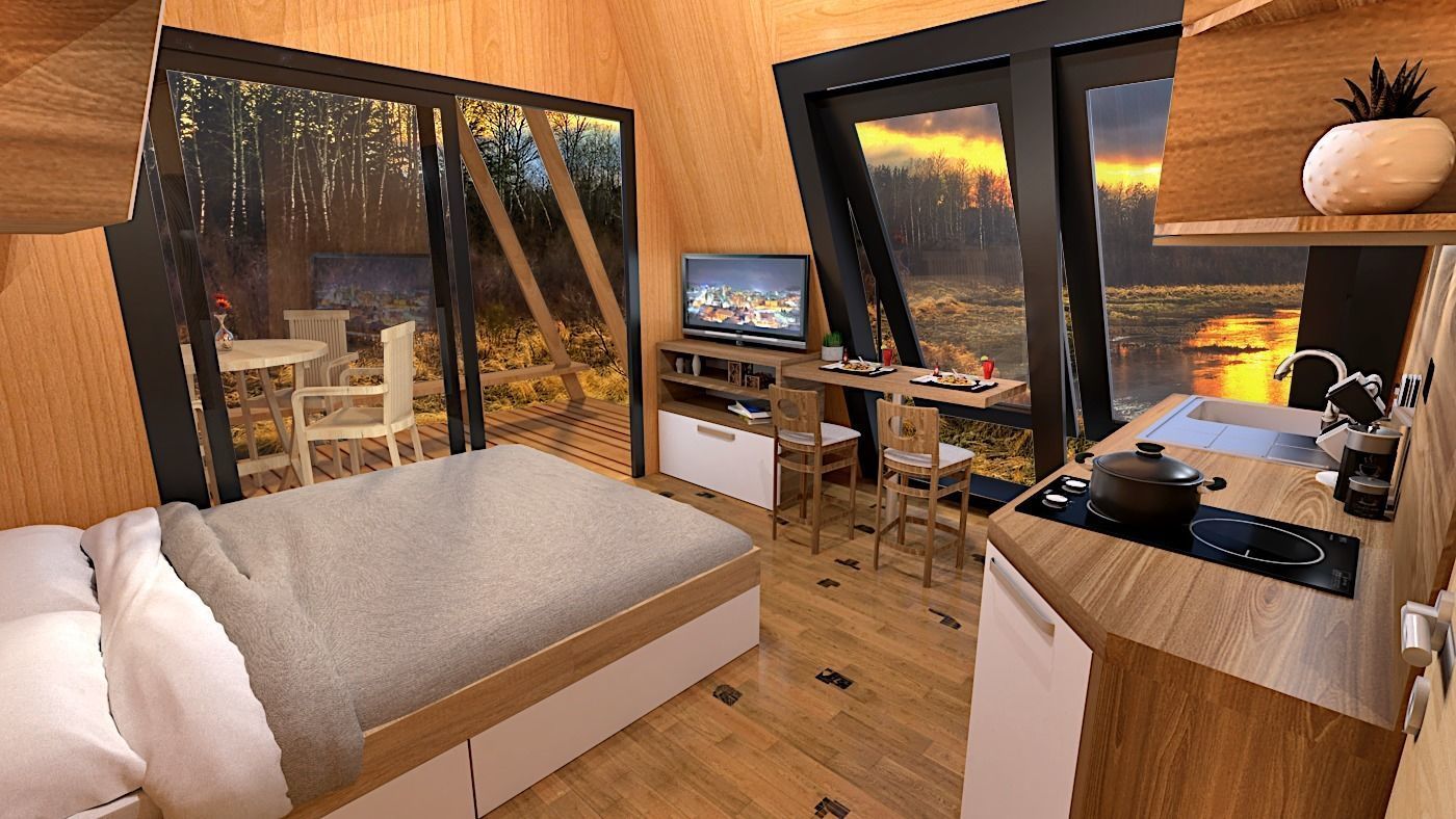 glamping unit mobile home 3d model 3D model_2