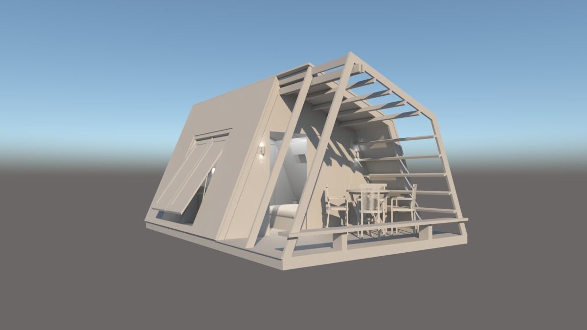 glamping unit mobile home 3d model 3D model_11