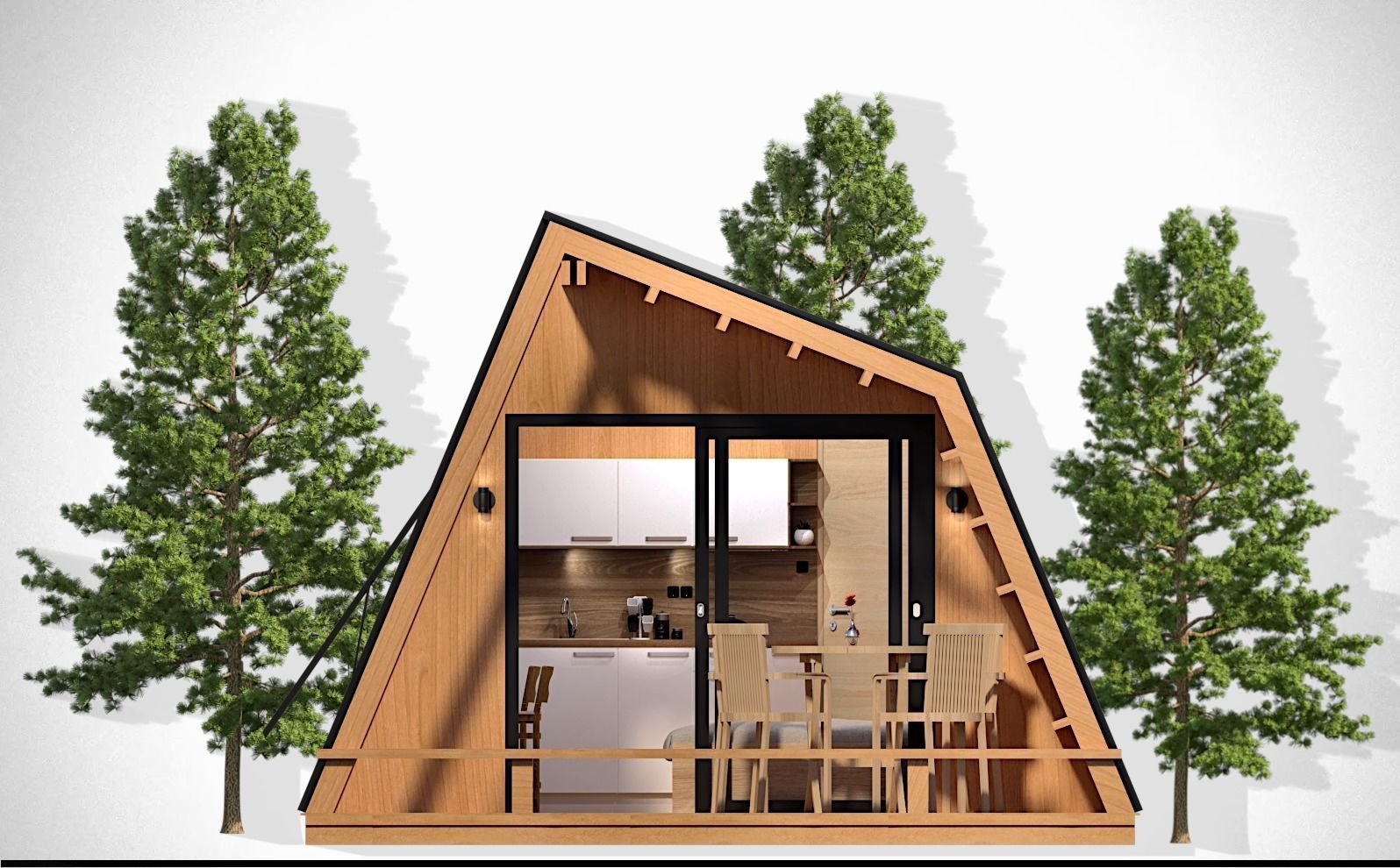 glamping unit mobile home 3d model 3D model_8