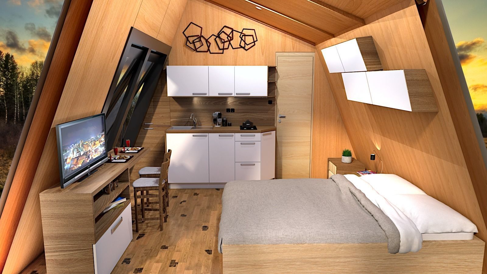 glamping unit mobile home 3d model 3D model_4