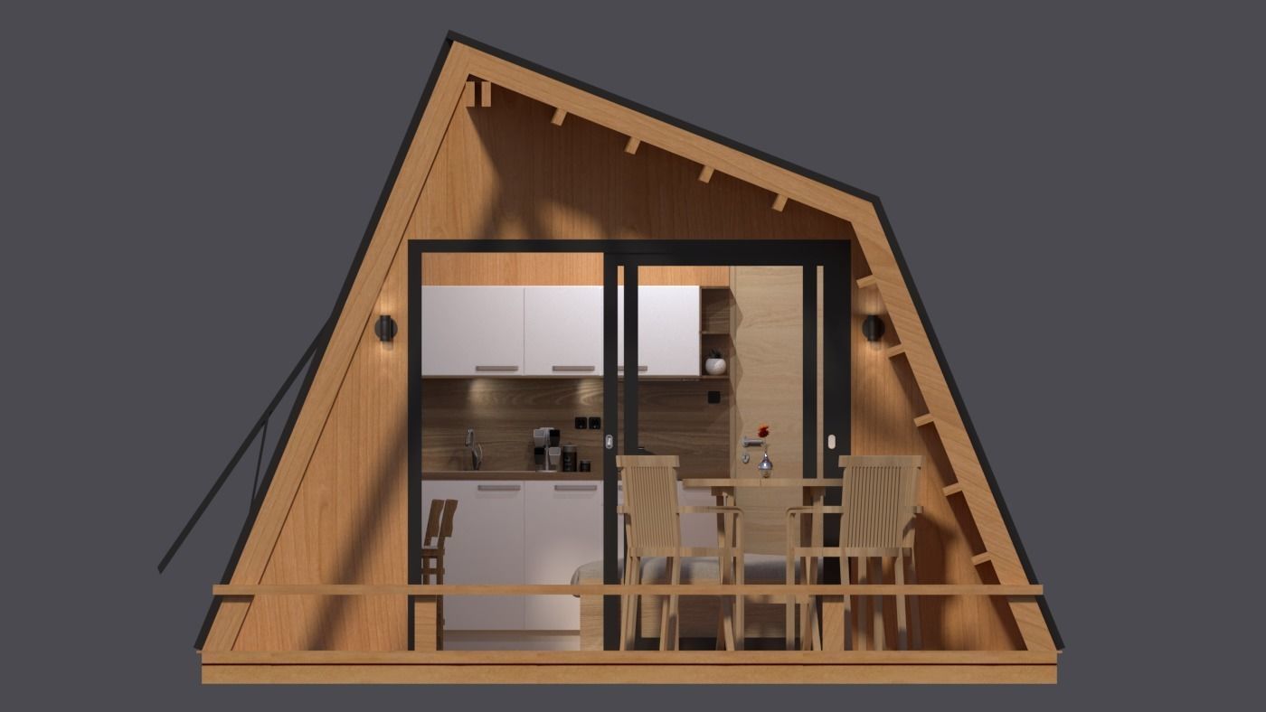 glamping unit mobile home 3d model 3D model_10