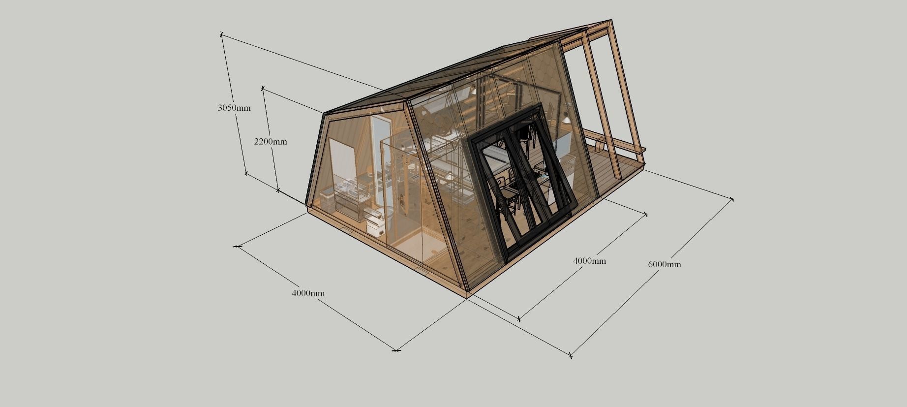 glamping unit mobile home 3d model 3D model_6