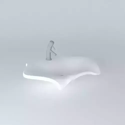 sink bathroom with light Free 3D model