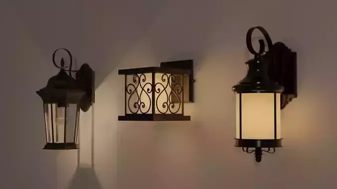 Outdoor Lamp Pack 3D model