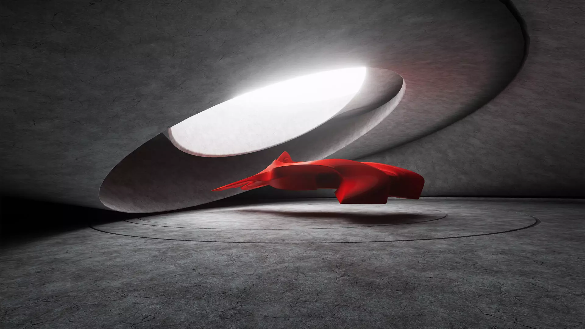 Round Room 73 Low-poly 3D model_0