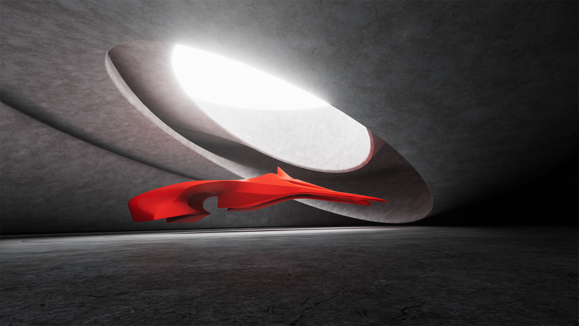 Round Room 73 Low-poly 3D model_2