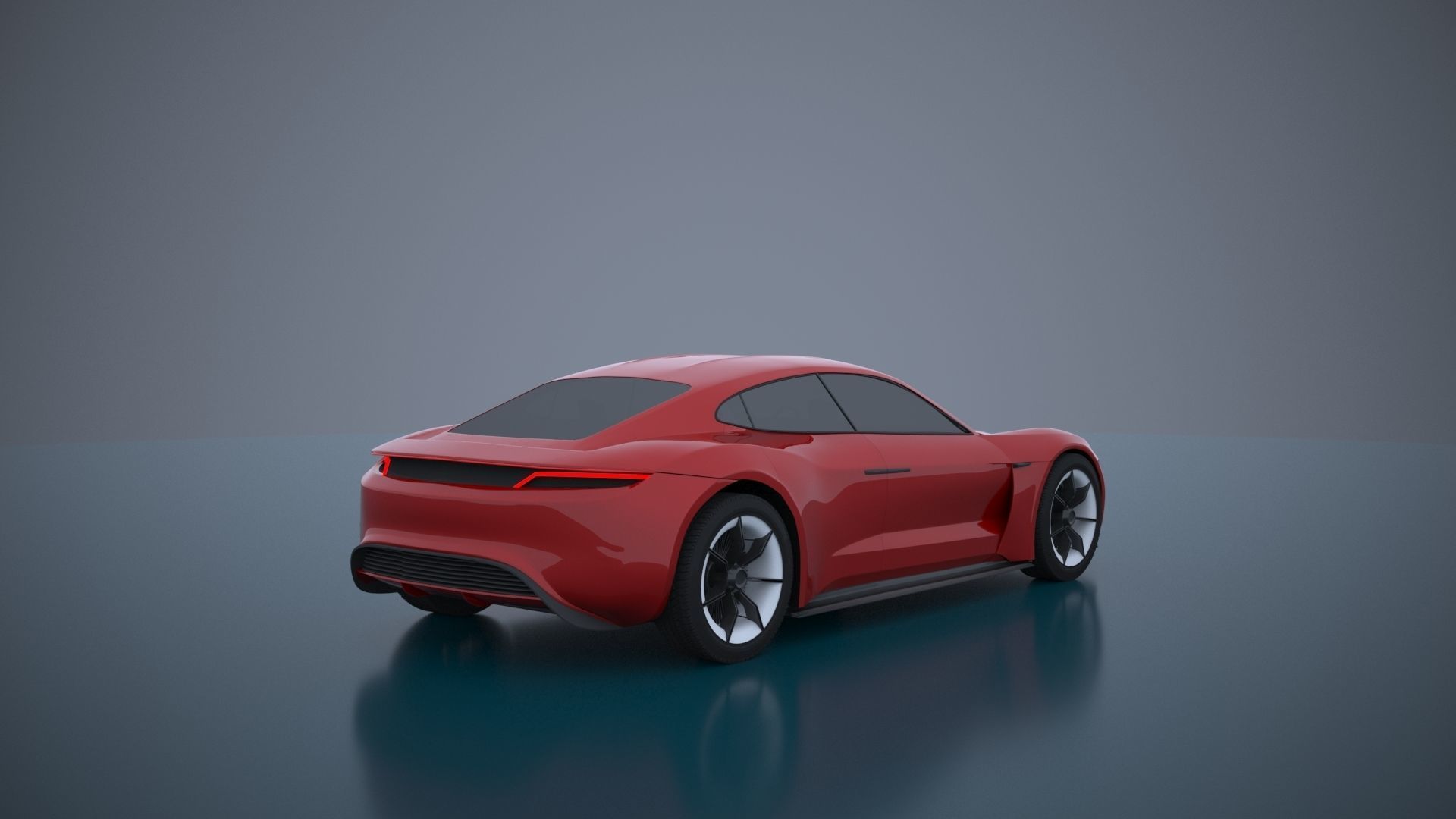 Porsche Mission E -Taycan 2019 3D model_3