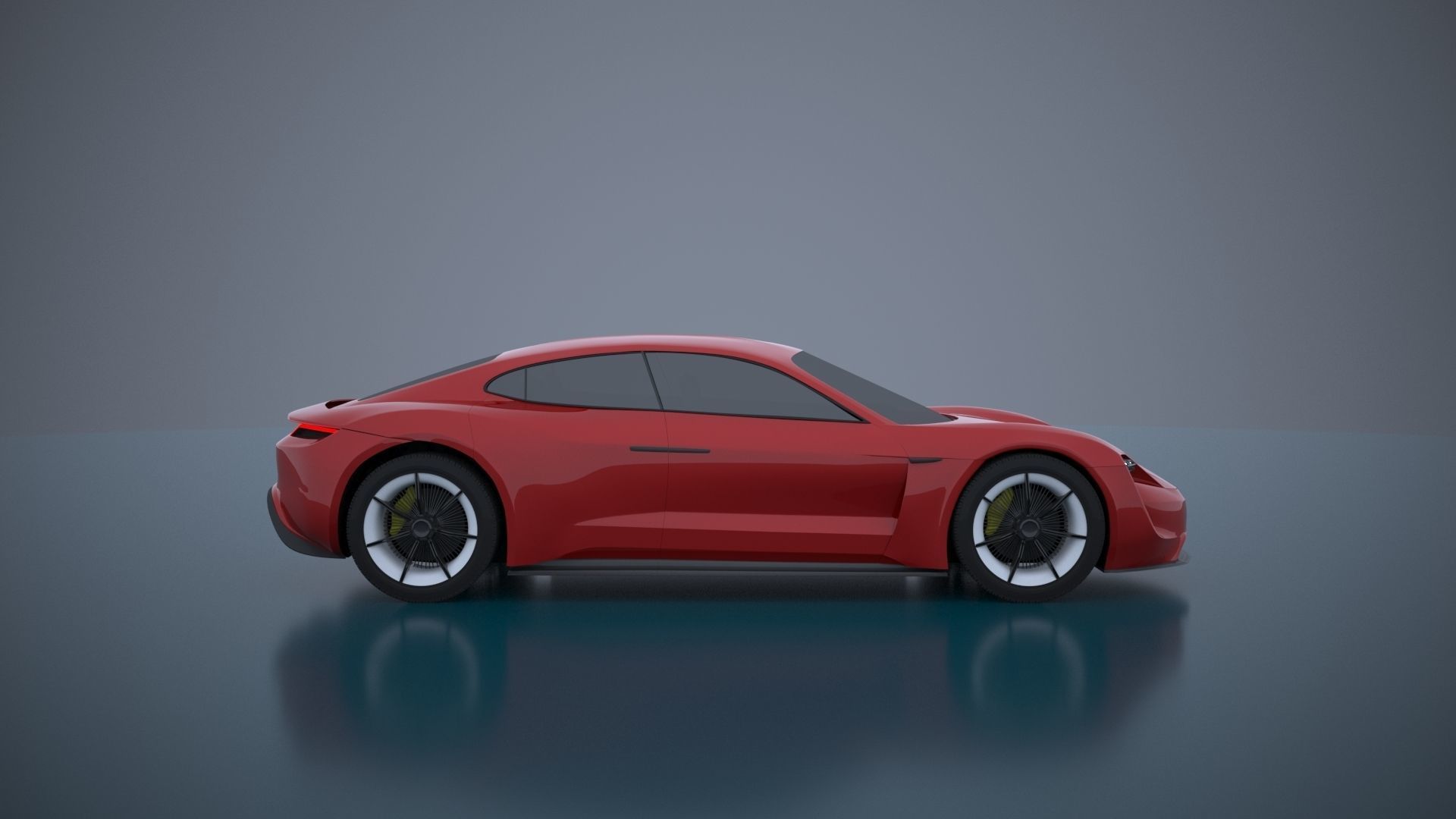 Porsche Mission E -Taycan 2019 3D model_2