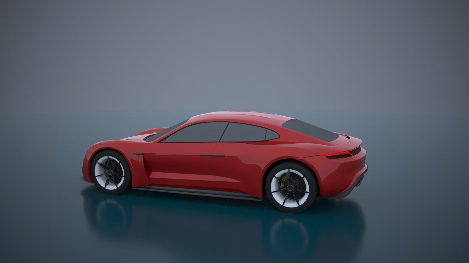 Porsche Mission E -Taycan 2019 3D model_5