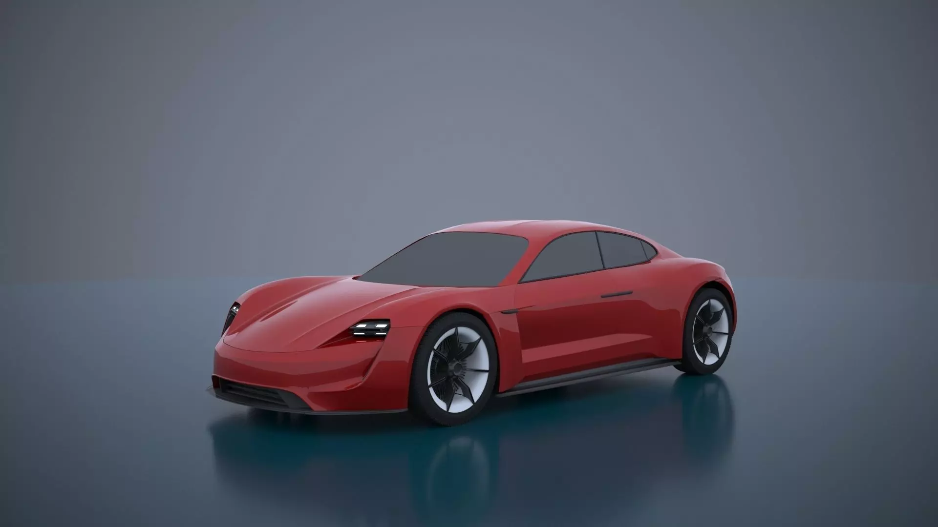 Porsche Mission E -Taycan 2019 3D model_0