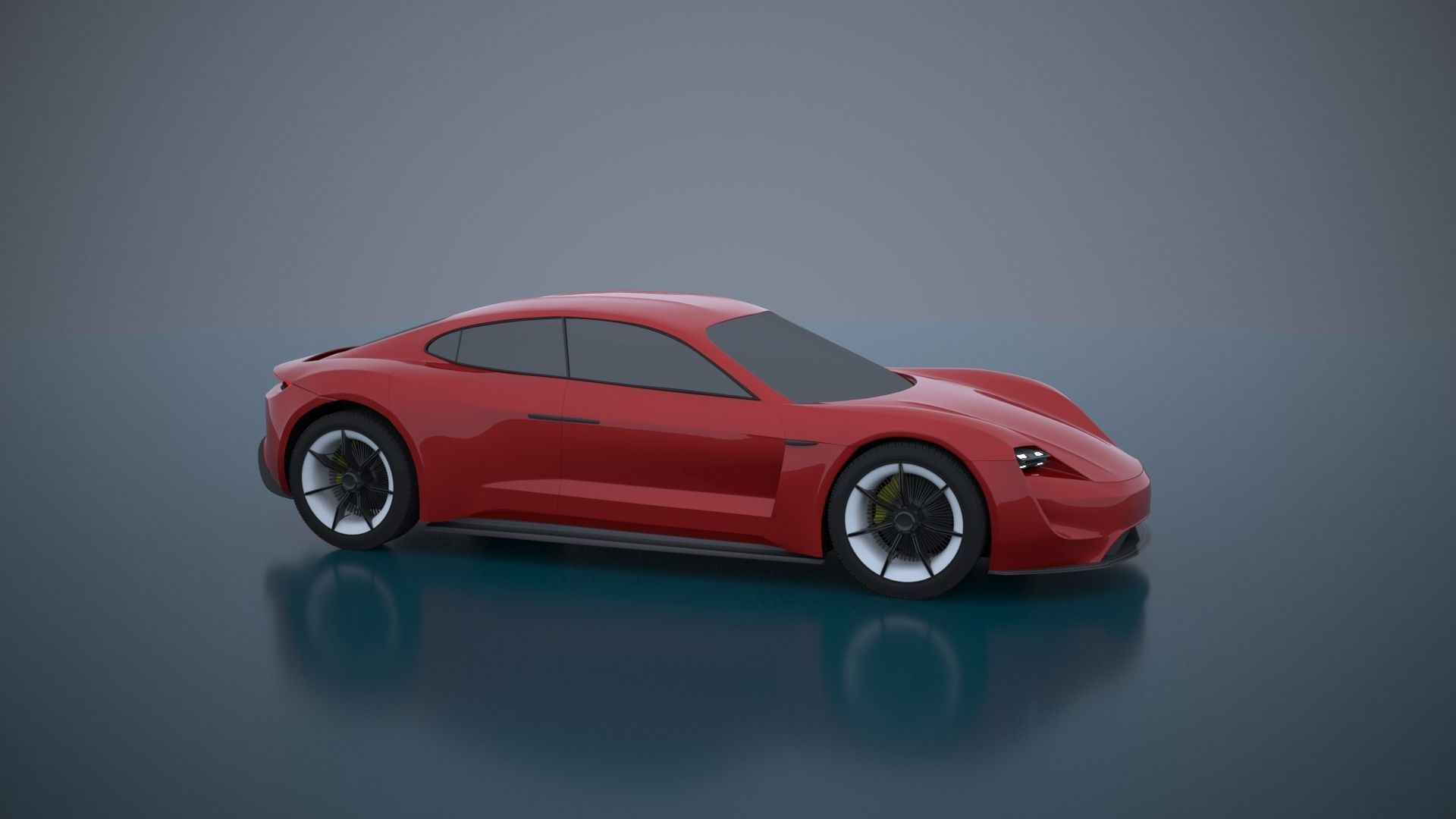 Porsche Mission E -Taycan 2019 3D model_4