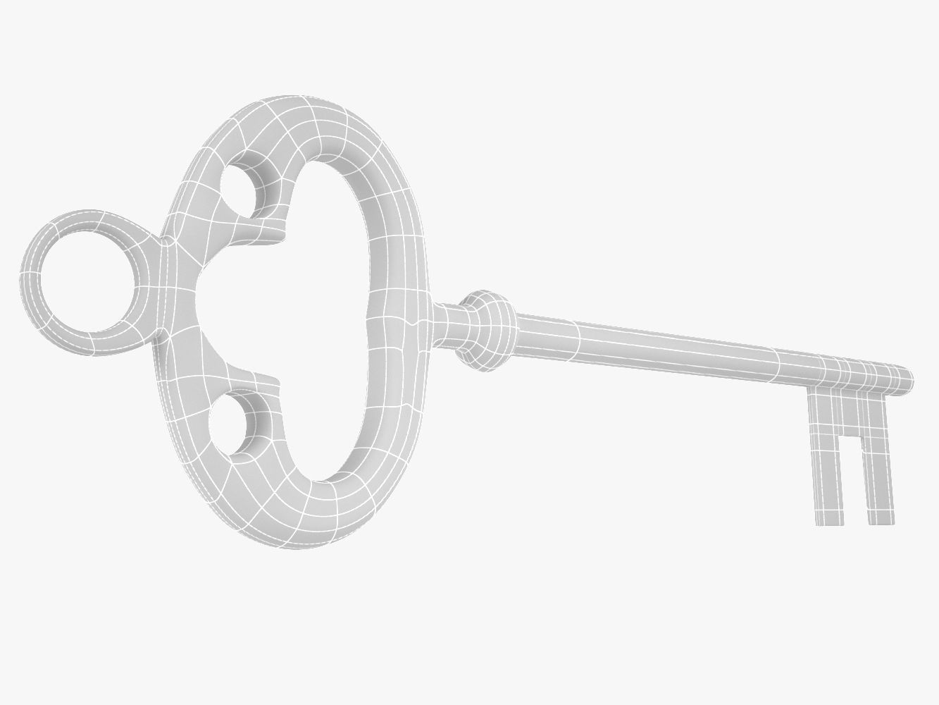 Old Key 3D model_5