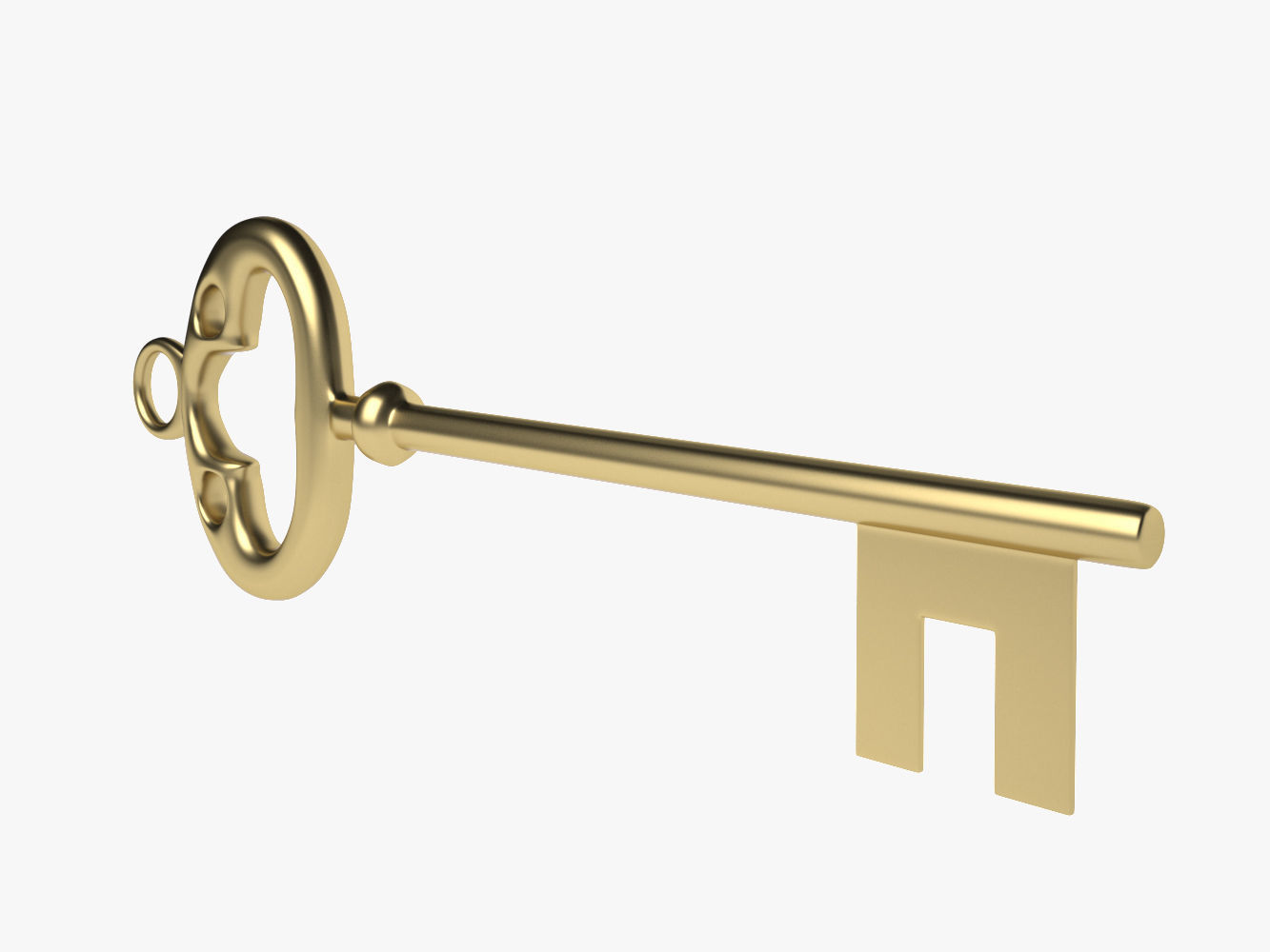 Old Key 3D model_2