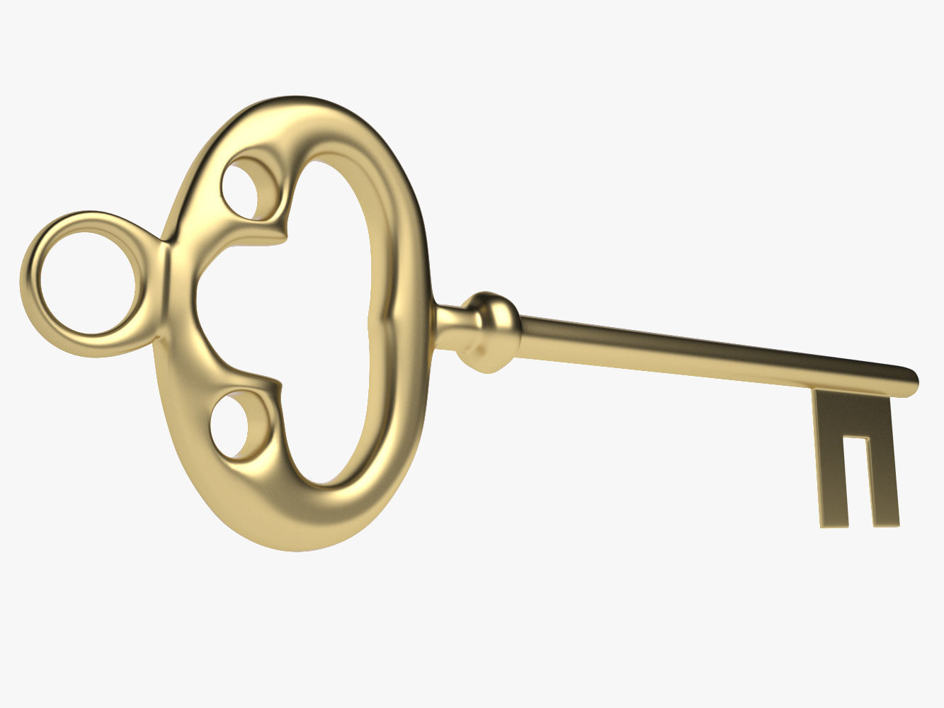 Old Key 3D model_1