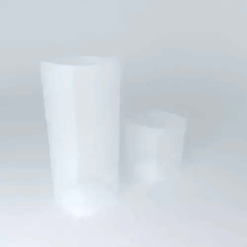 glasses glass vase and cup