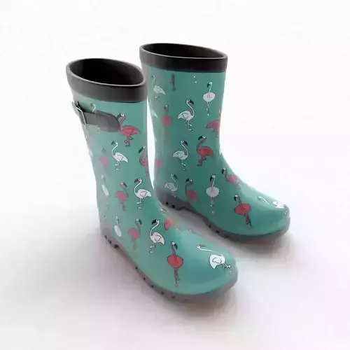 Flamingo Wellies with buckles