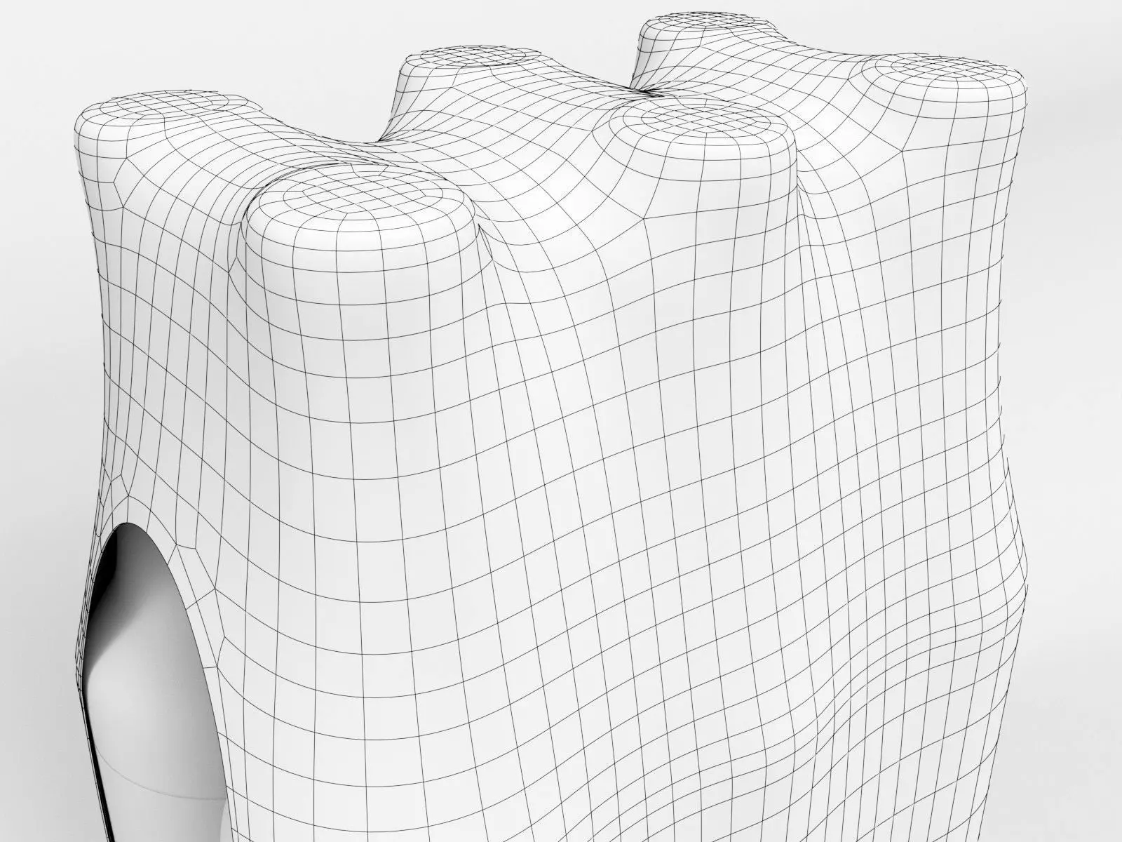 6 pack 500ml bottles in a plastic shrinkwrap 3D model_7