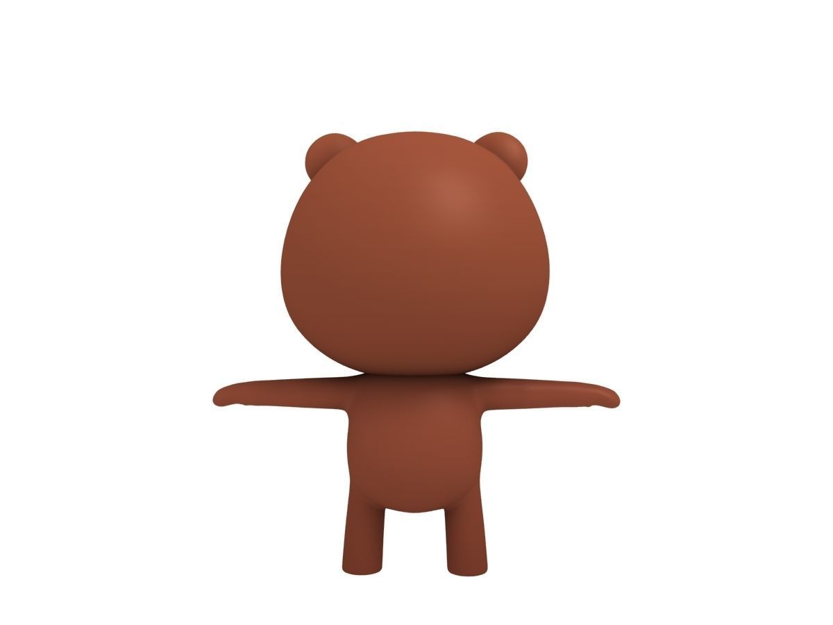 Rigged Bear 3D model_8